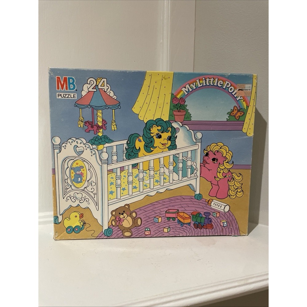 Vintage 1987 My Little Pony 24 Piece Puzzle 4569-12 Crib Baby 100% COMPLETE!